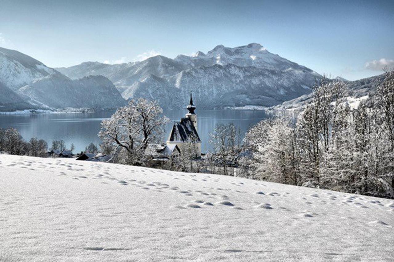 Fewo Atterseeperle - 80M2 Mit See- Und Gebirgsblick Steinbach am Attersee Εξωτερικό φωτογραφία