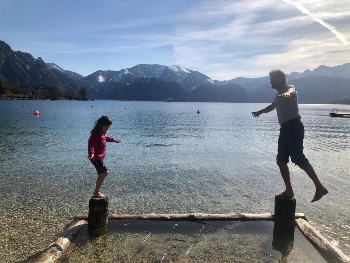 Fewo Atterseeperle - 80M2 Mit See- Und Gebirgsblick Steinbach am Attersee Εξωτερικό φωτογραφία