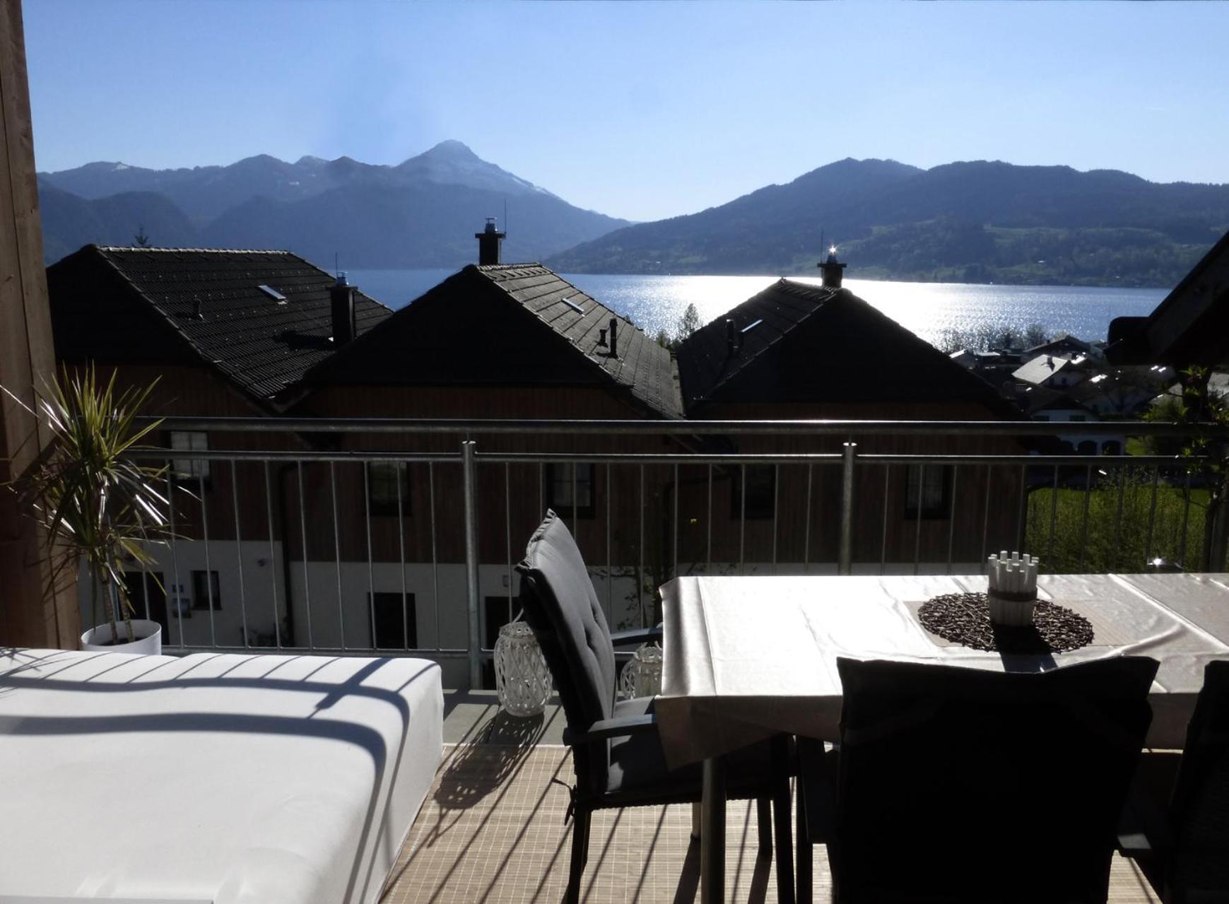 Fewo Atterseeperle - 80M2 Mit See- Und Gebirgsblick Steinbach am Attersee Εξωτερικό φωτογραφία