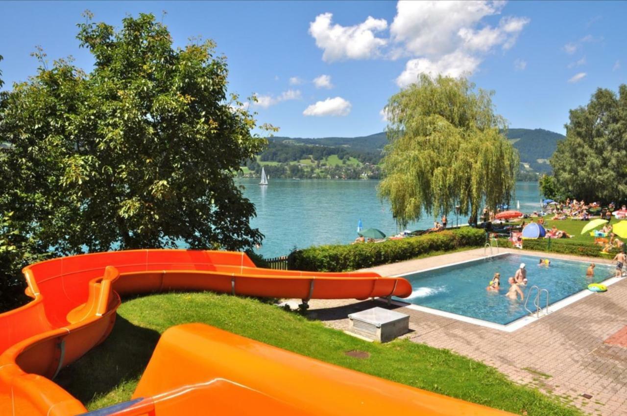 Fewo Atterseeperle - 80M2 Mit See- Und Gebirgsblick Steinbach am Attersee Εξωτερικό φωτογραφία